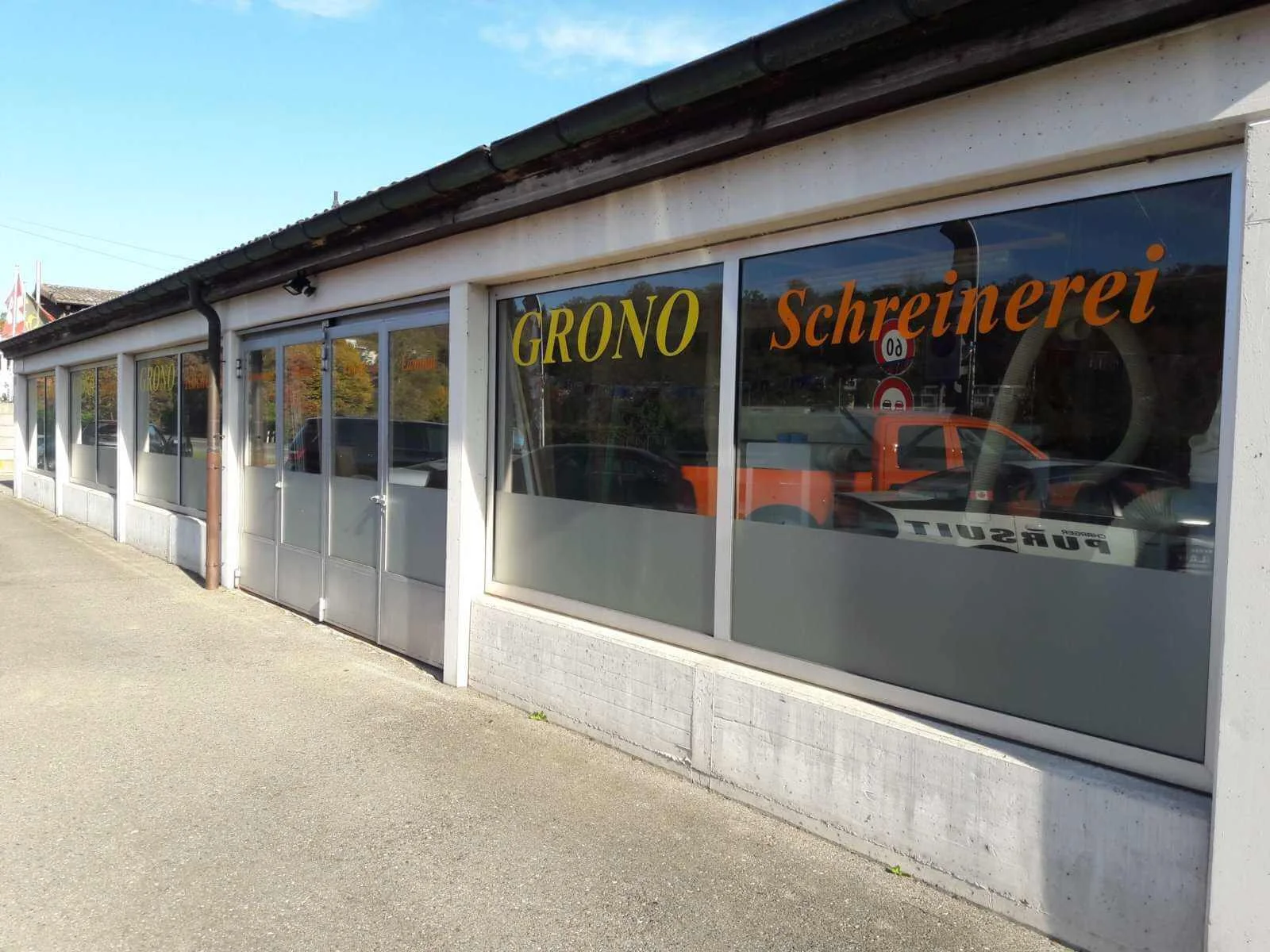 Die Grono Schreinerei an der Zollstrasse 99 in Neuhausen
